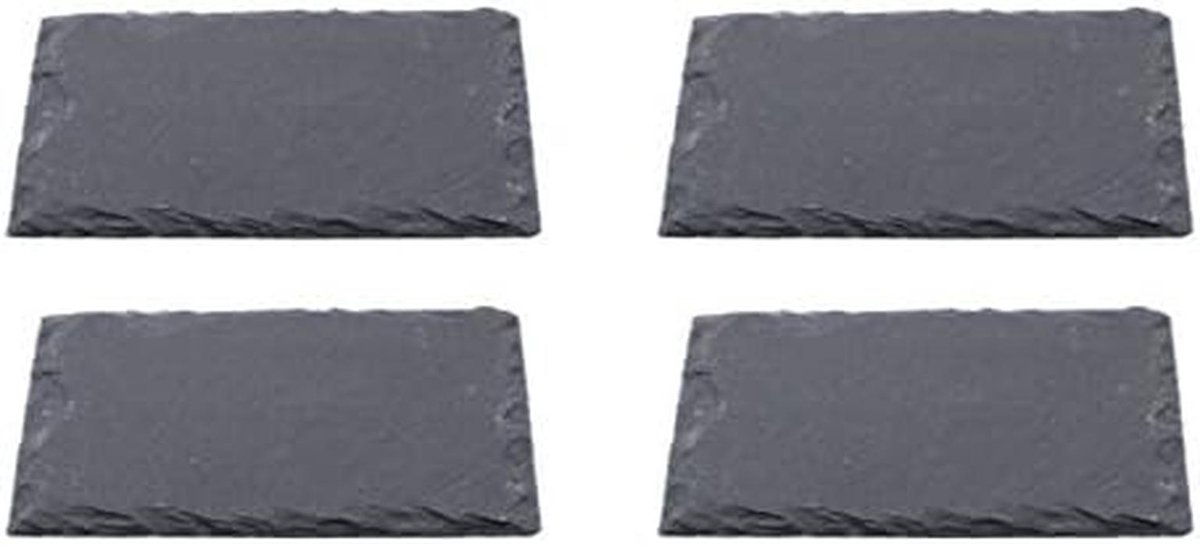Leisteen Platen - Serveerschalen - Eten Presenteren - Gebroken Randen - 40x30 cm - Natuurlijk
