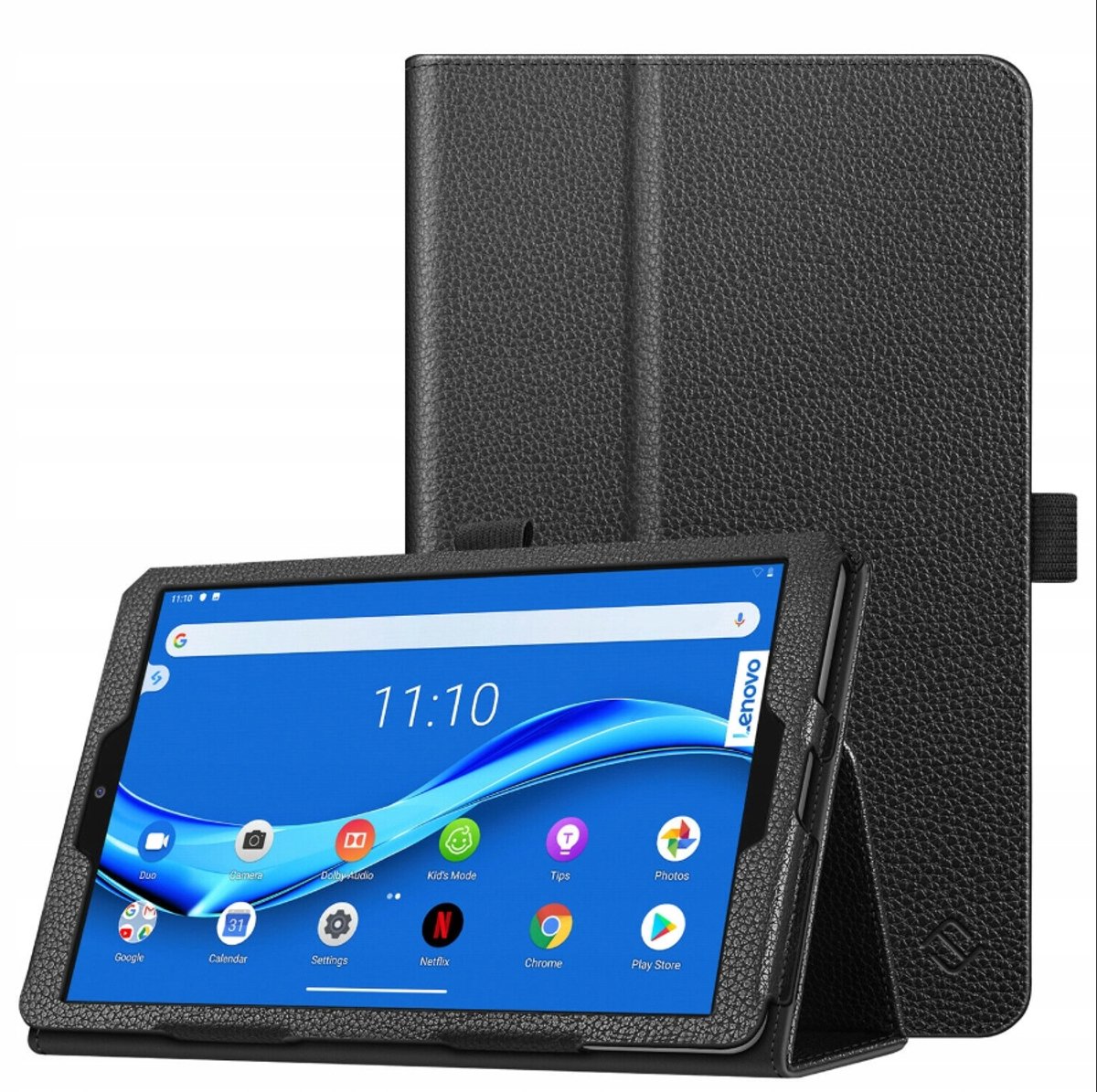 EtuiTab Stand Hoes - Lenovo Tab M7 - Zwart - Dunne Bescherming - 15/60° Stand