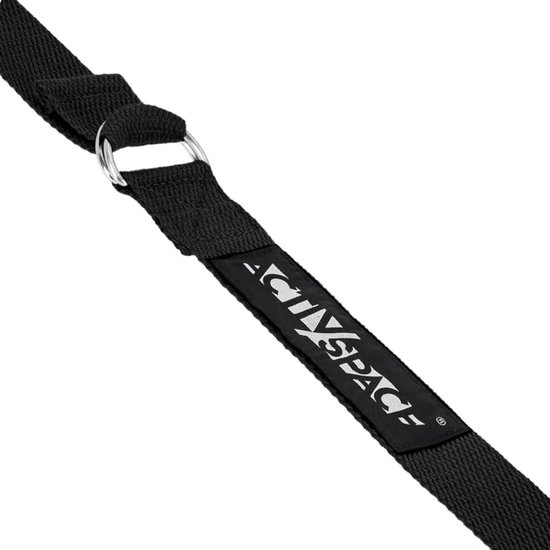 Activ Space - Yogi gordel - 300x3,8cm - Zwart - Metaal gesp — afbeelding 4