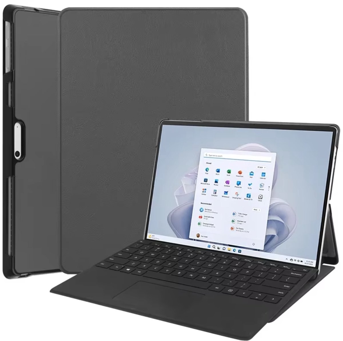 EtuiTab Surface Pro Serie - Tablethoes - Grijs - Magnetische Sluiting - Voor Klavier