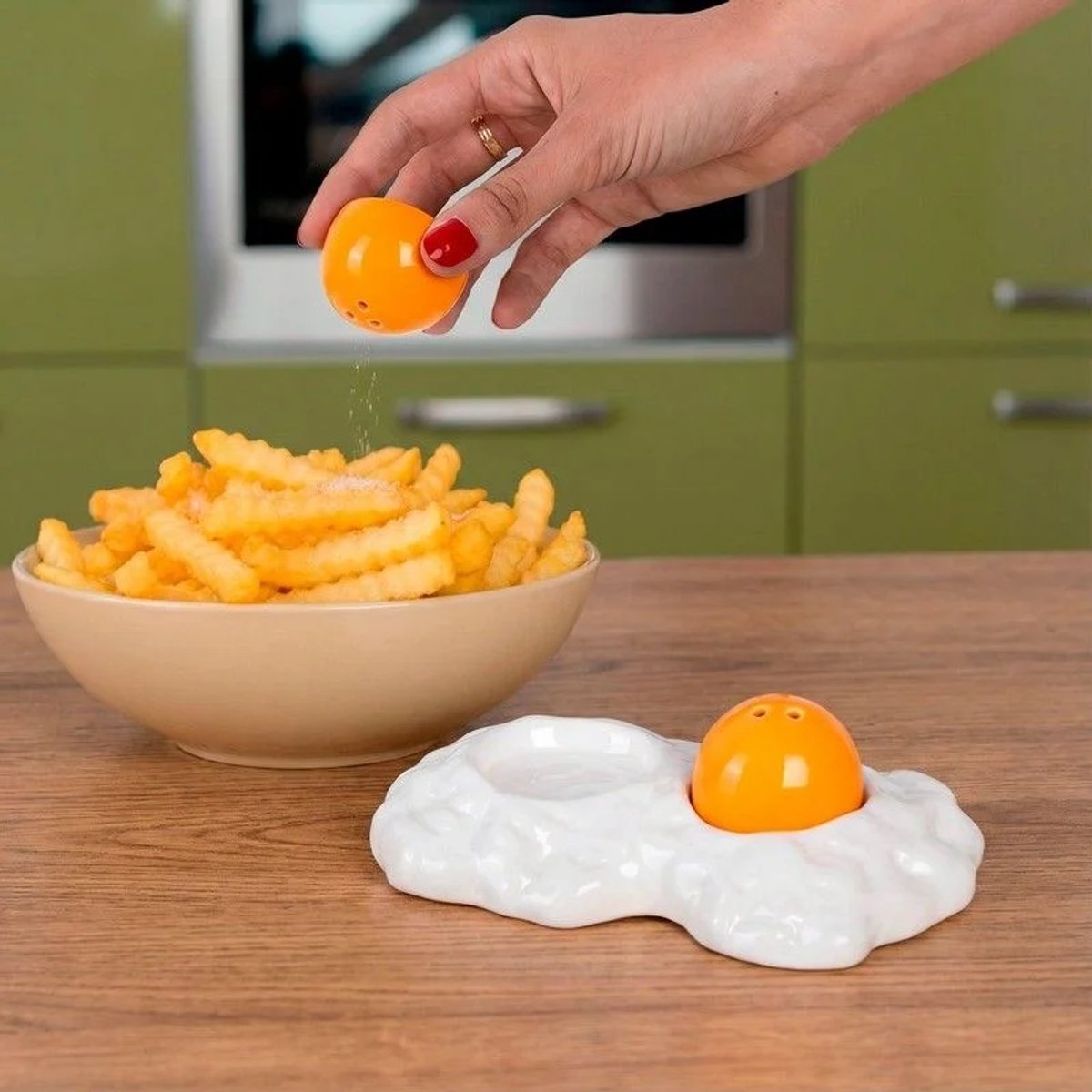 Fisura - Zout en Peper Set Double Egg - Dubbel Ei