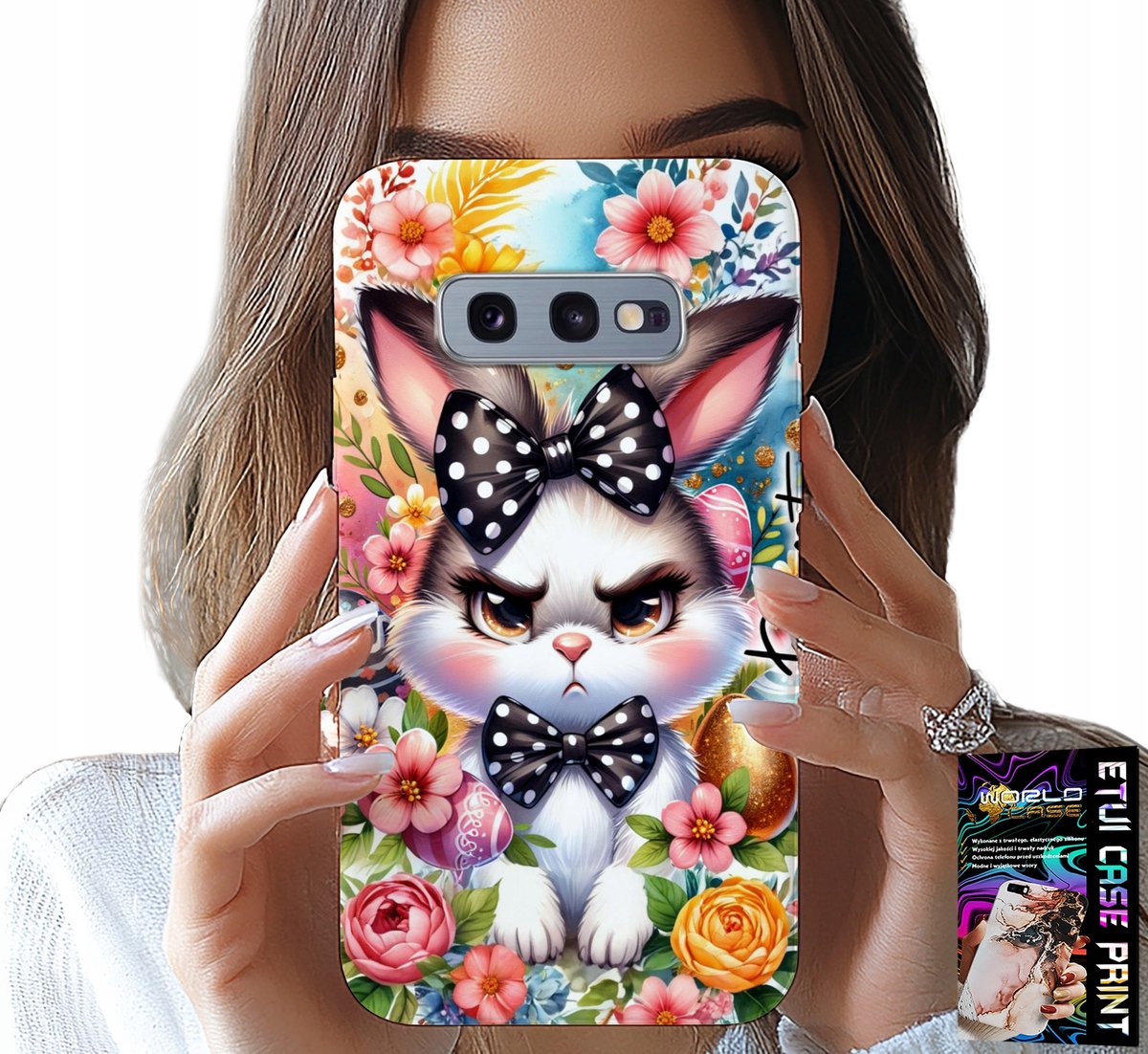 HOESJE VOOR SAMSUNG GALAXY S10E - PAASHAAS, HARRY, EIEREN + FOLIE