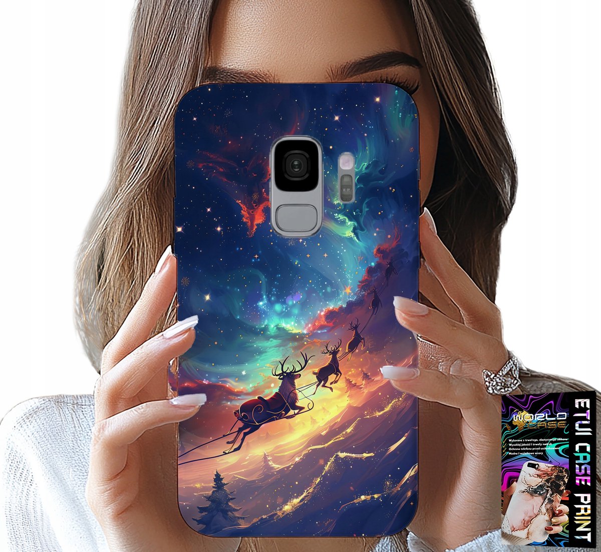 HOESJE VOOR SAMSUNG GALAXY S9 - RENDIER ZOET KERSTPATROON