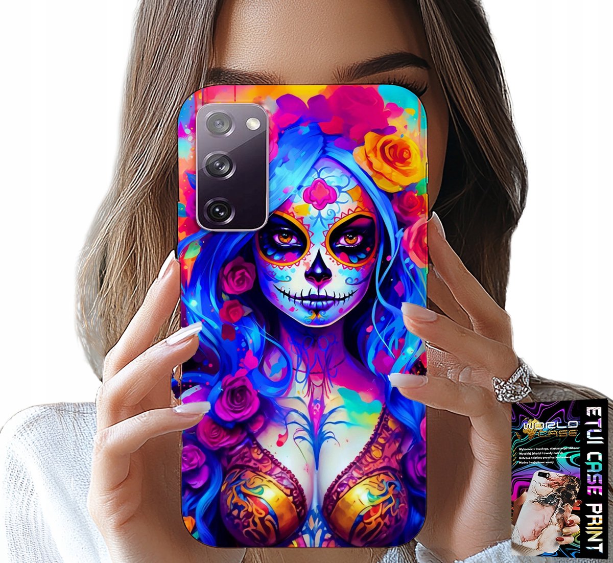 HOESJE VOOR SAMSUNG GALAXY S20 LITE - MEXICAANS, KLEURRIJKE KONINGIN DES DOODS