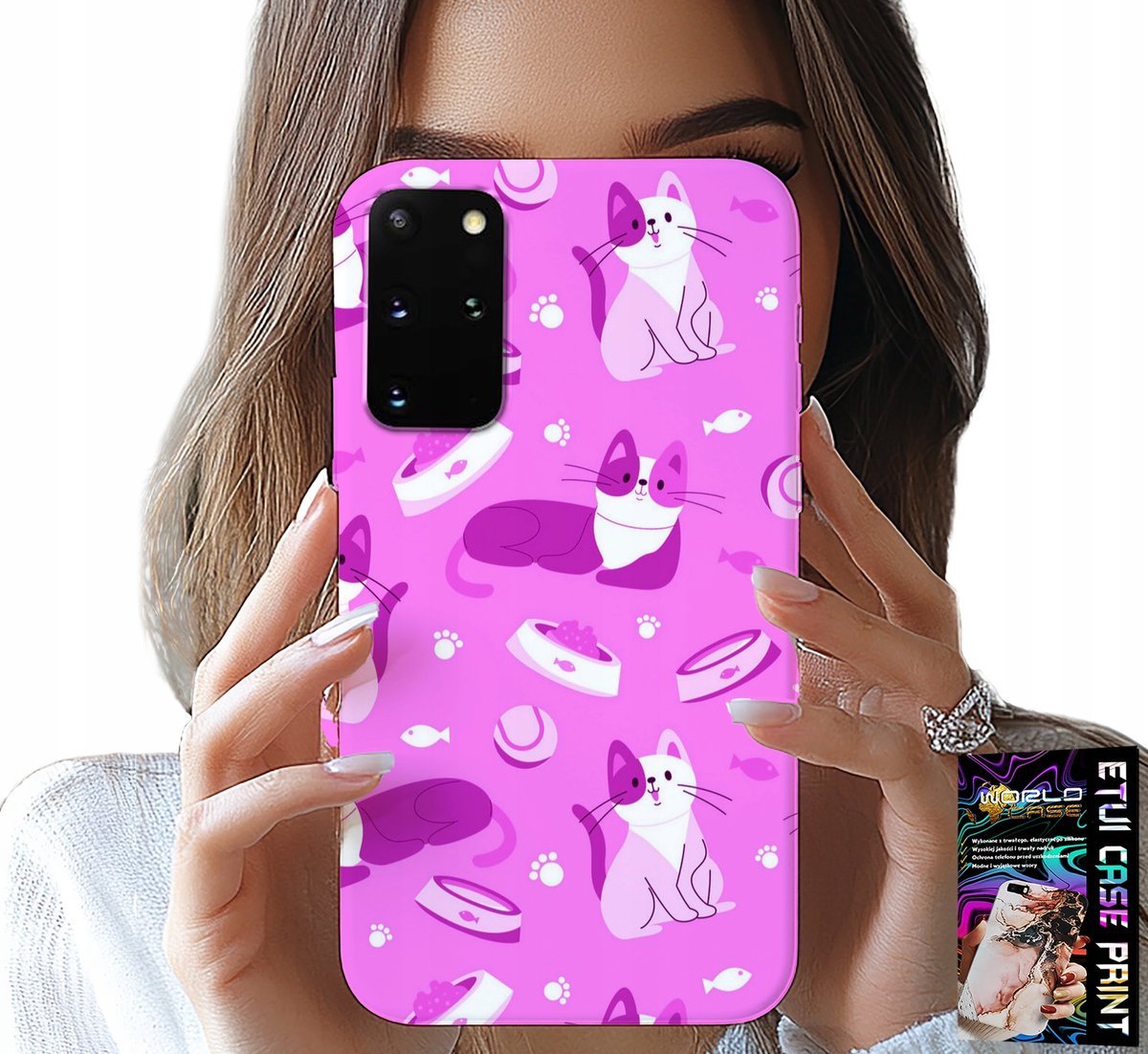 HOESJE VOOR SAMSUNG GALAXY S20 PLUS - LOVE CAT, PATRONEN MET KATTEN, COVER