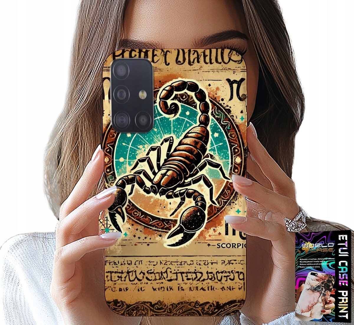 HOESJE VOOR SAMSUNG GALAXY A51 - STERRENBEELD SCHORPIOEN + FOLIE