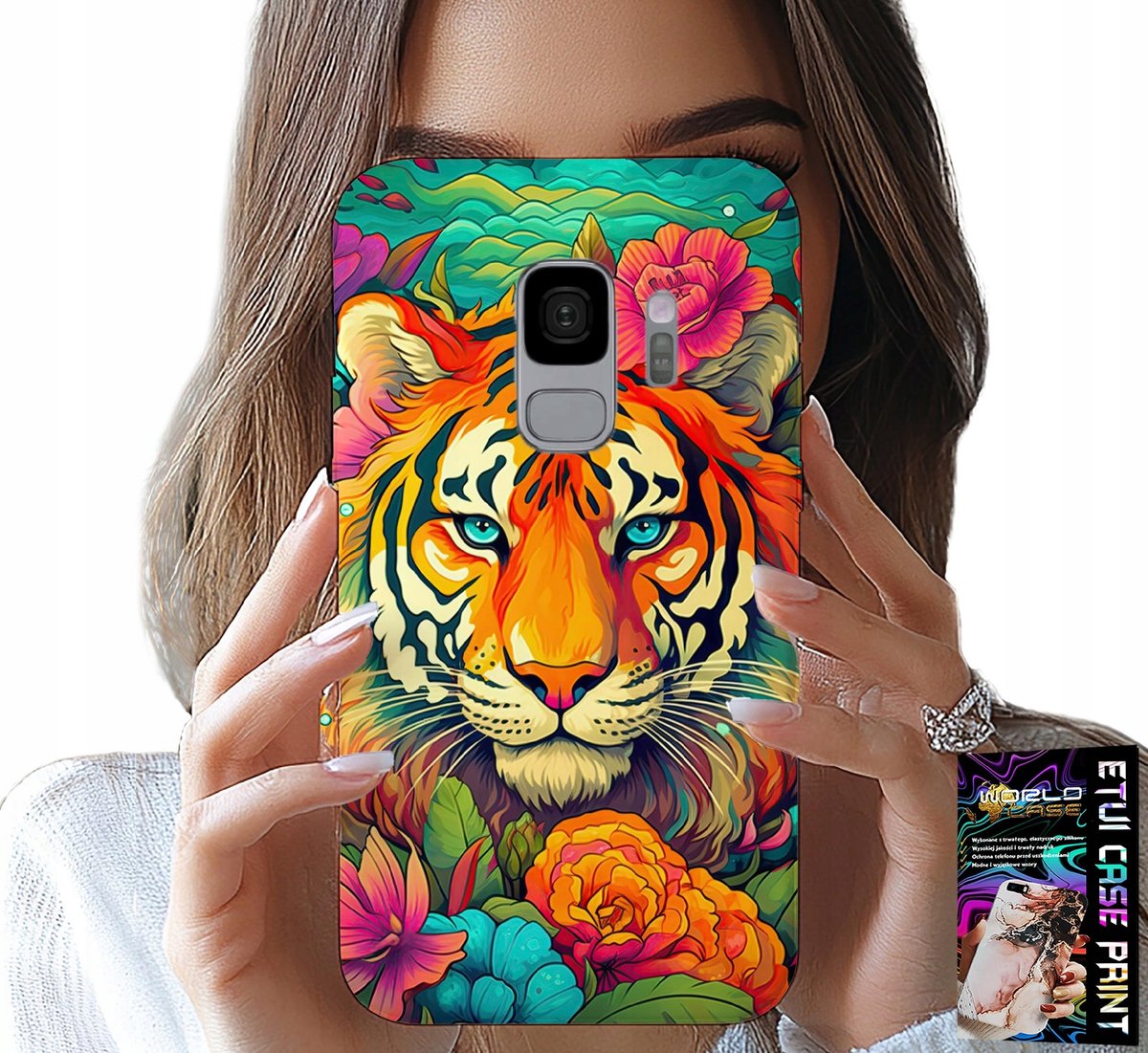 HOESJE VOOR SAMSUNG GALAXY S9 - DIERENPATROON TIJGERHOESJE