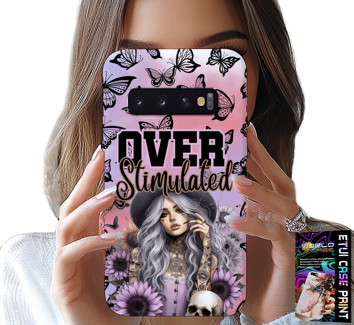 HOESJE VOOR SAMSUNG GALAXY S10 PLUS - OVERSTIMULATED, TEENAGE PATTERNS, HOESJE
