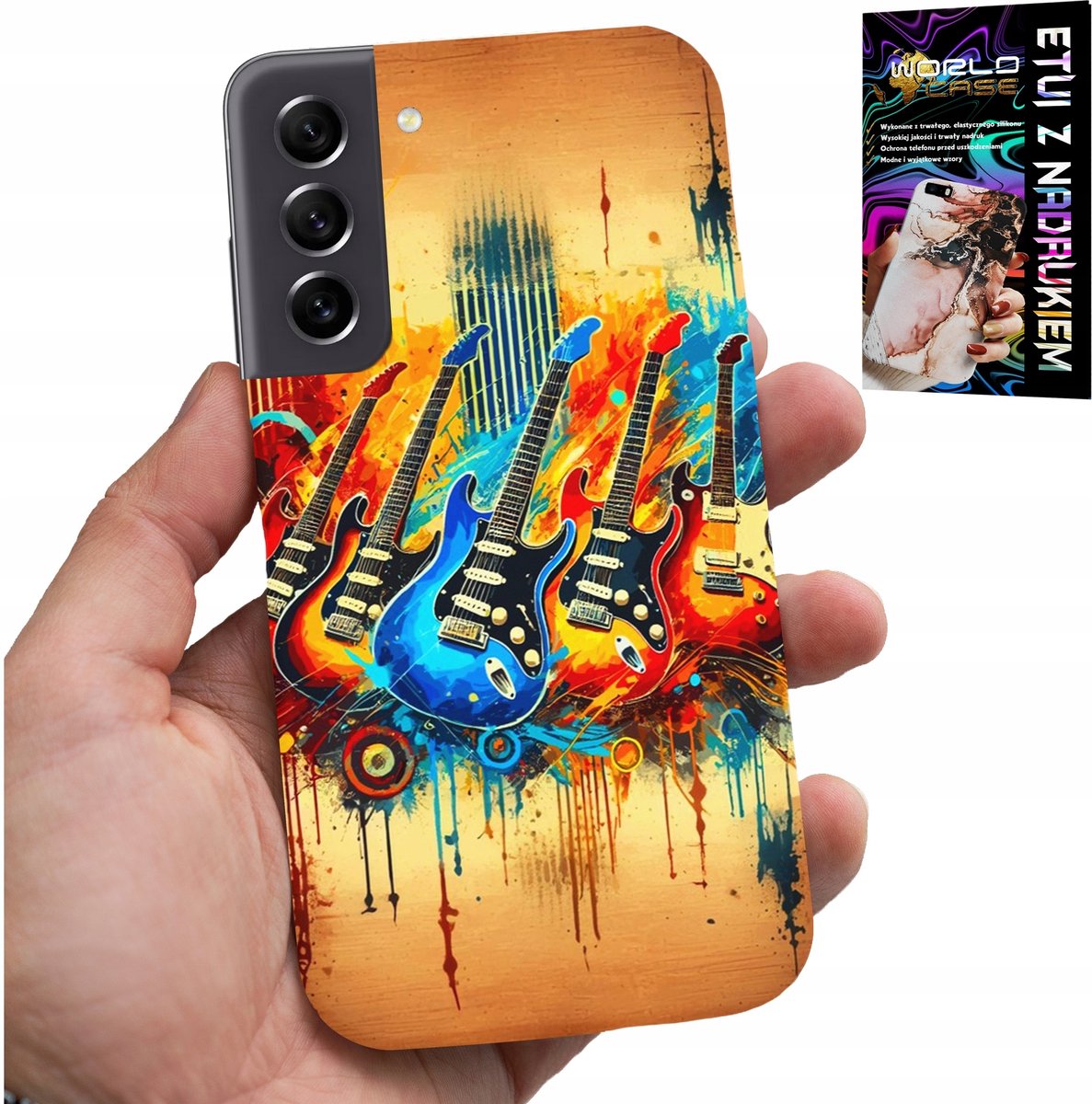 HOESJE VOOR SAMSUNG GALAXY S22 PLUS - ELEKTRISCHE GITAAR, ROCK AND ROLL, METAL