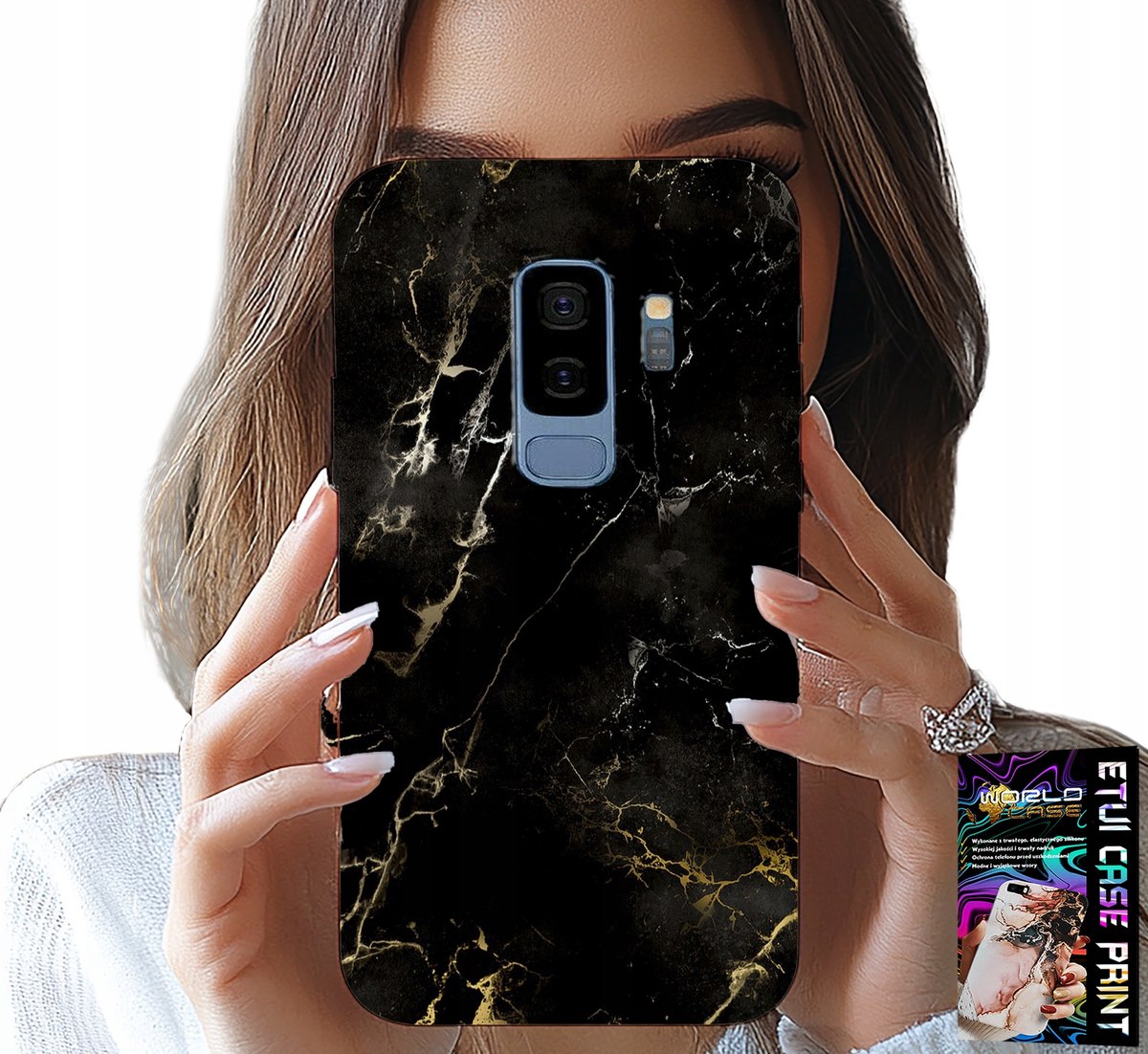 HOESJE VOOR SAMSUNG GALAXY S9 PLUS - HOESJE MET ELEGANT STEENPATROON