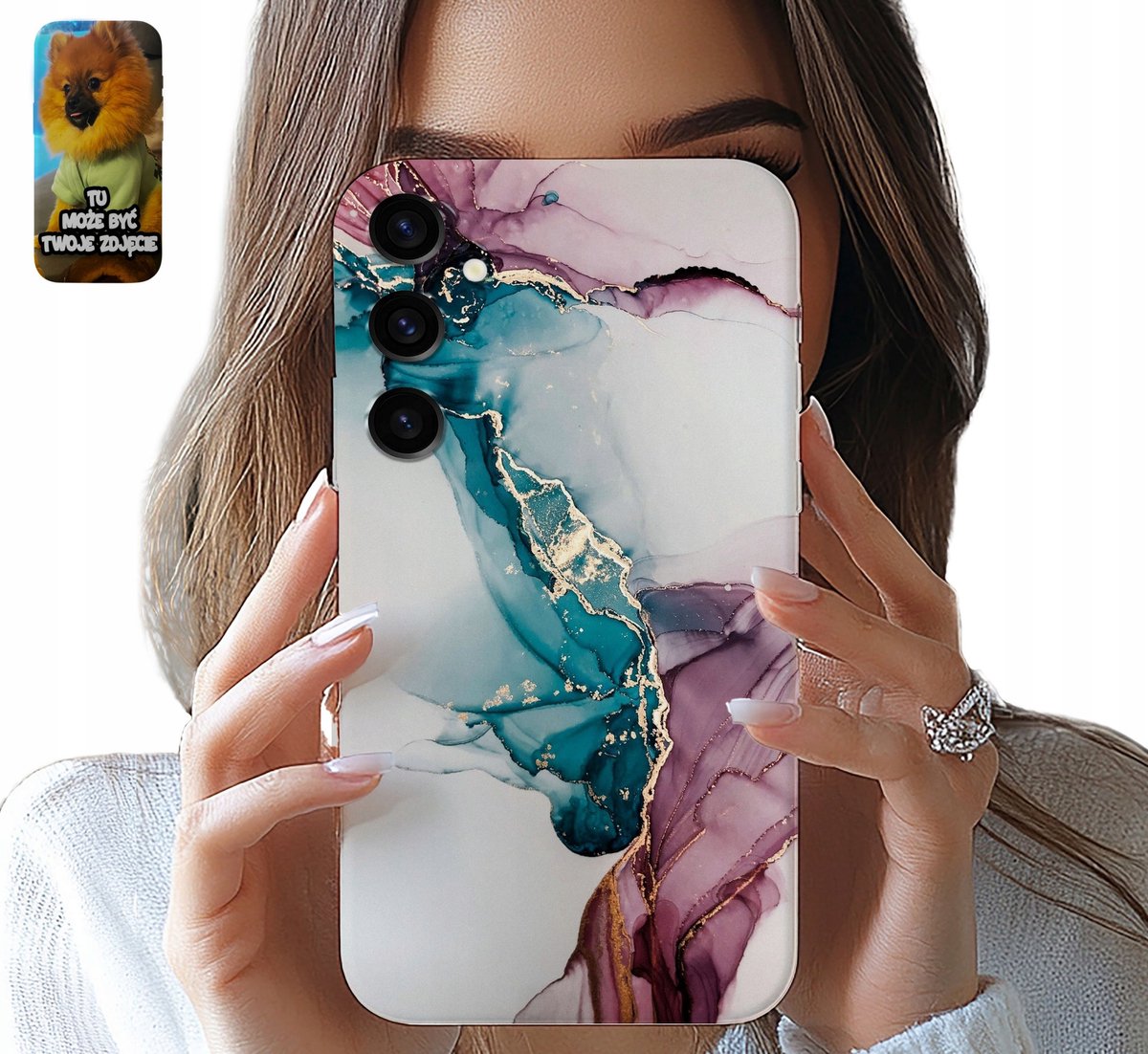 Hoesje Samsung Galaxy S24 FE Marmer Marmeren Elegant Patroon Dames