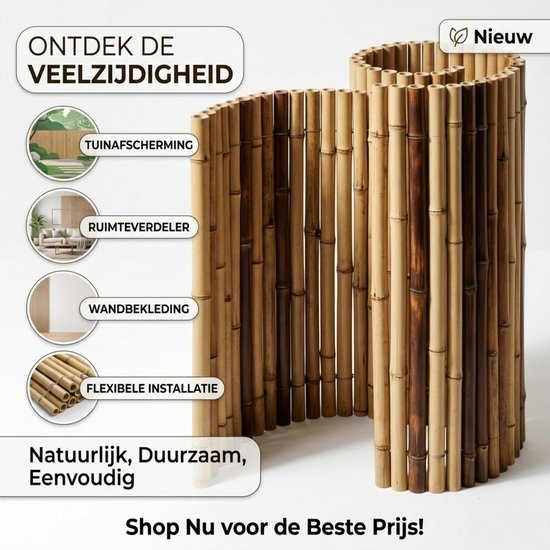 Intergard bamboescherm Hachin 90x180cm