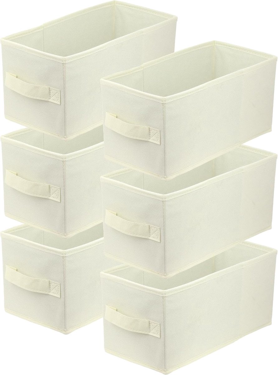Opbergdozen Set - Lade Organizer - Kleding Opslag - Opvouwbaar Ontwerp - 15x31x15 cm - Wit