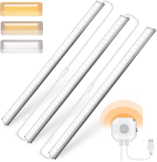 Sounix Keukenverlichting - kastverlichting - LED onderbouwverlichting - Uitbreidbaar - Warm Wit licht