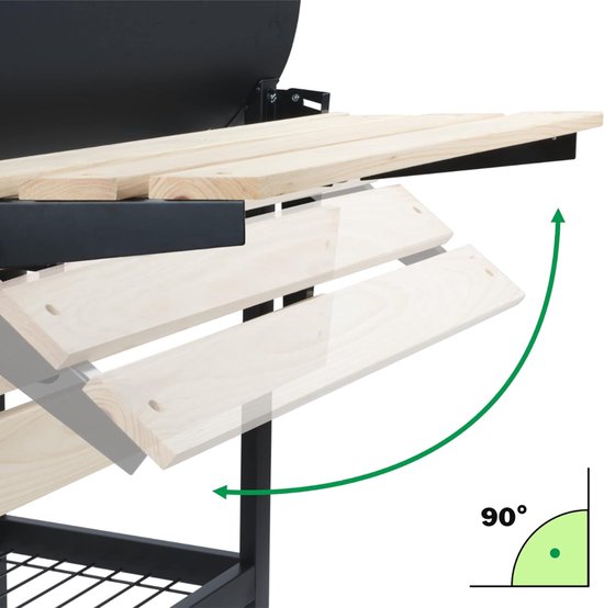 VLSelect® Houtskool BBQ - Smoker BBQ - Grill van Merkloos — afbeelding 5