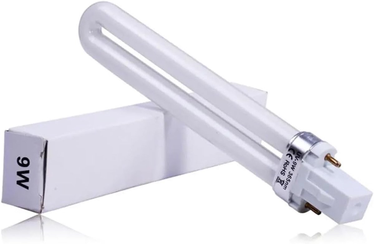 Nagel UV Lamp - Vervangingsbuis Gloeilamp - Nagels Drogen - U-Vormig Design - 9 Watt