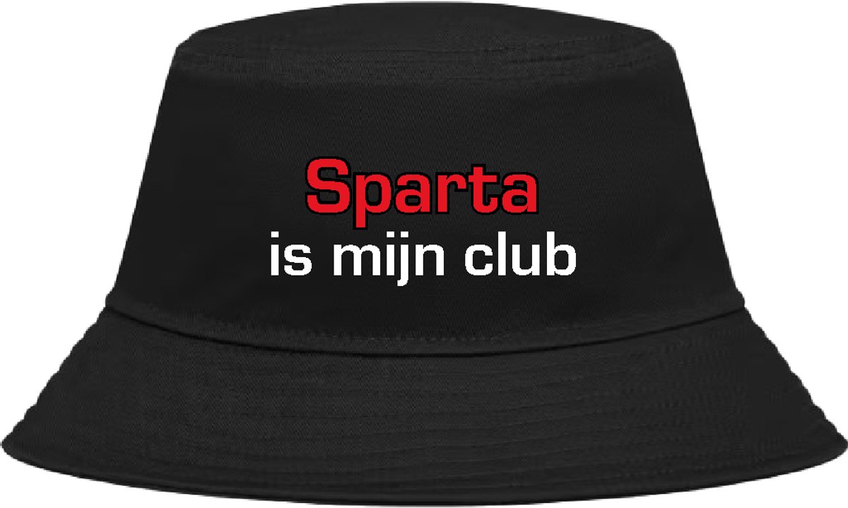 Buckethoed met tekst: Sparta is mijn club.
