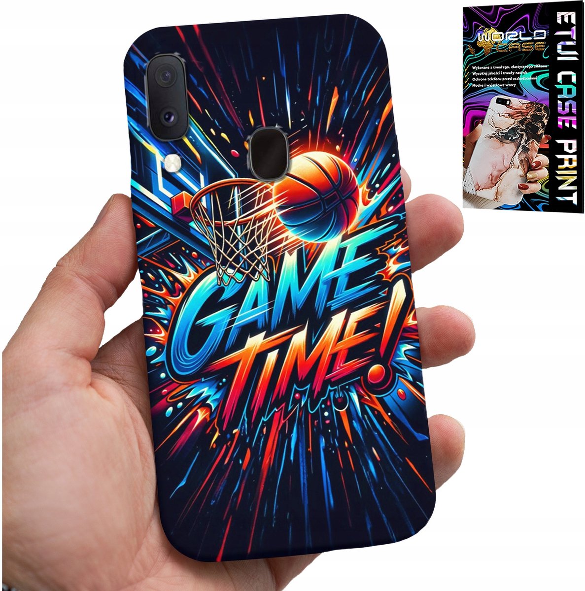 HOESJE VOOR SAMSUNG GALAXY A20E - BASKETBAL NBA FAN 23 GAME TIME, COVER