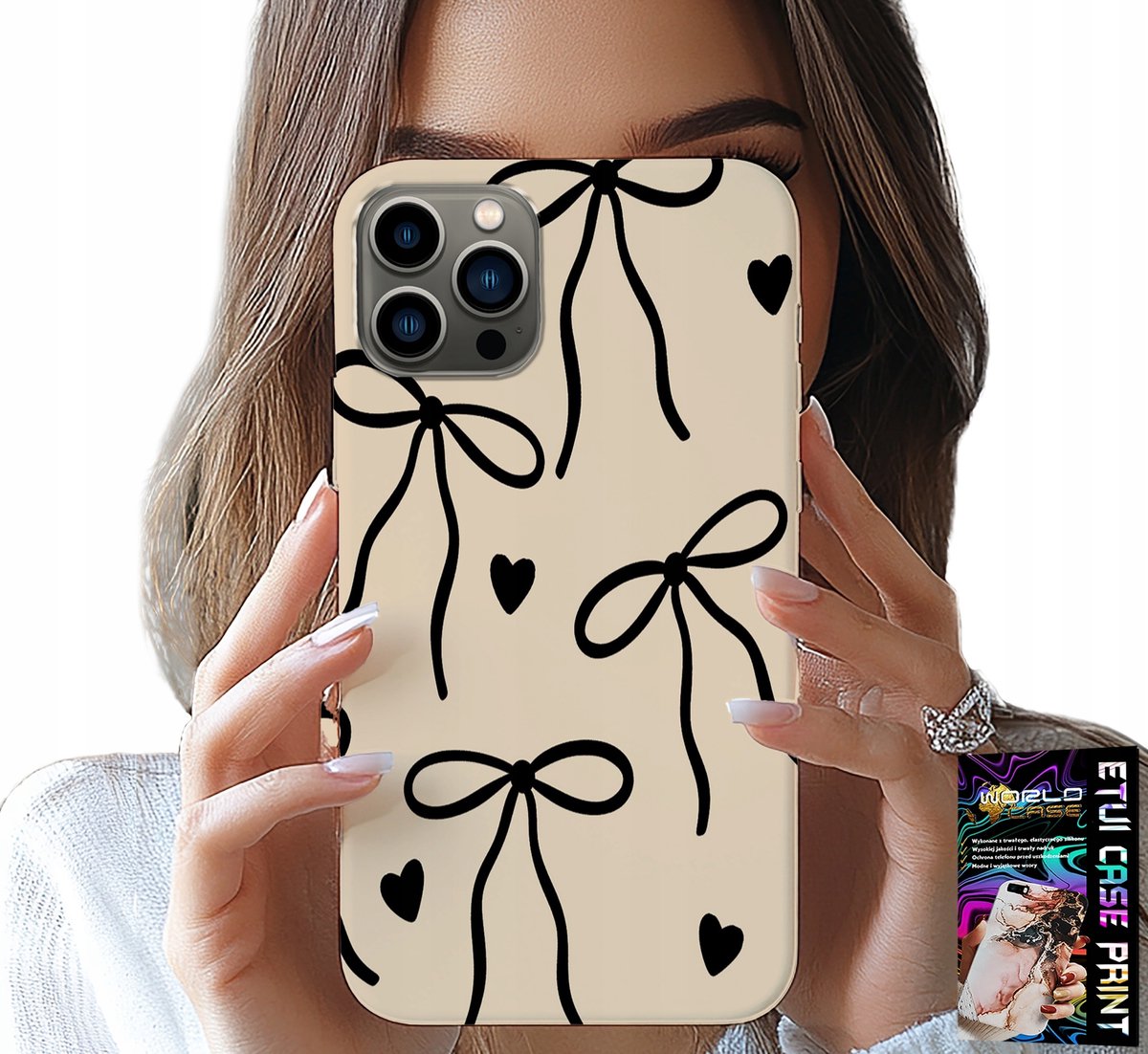 iPhone 11 Pro hoesje - Beige Bowls lint, modieuze patronen