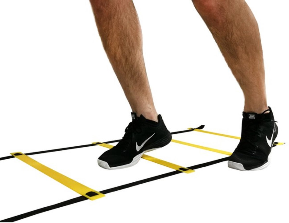 Trainingsladder 6 meter - Fitness agility ladder - loopladder - speedladder - incl. draagtas – foto 3