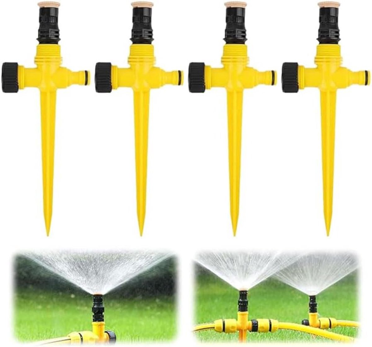 Tuinsproeiers Set - Automatische Besproeiing - Planten Water Geven - 360 Graden Rotatie - 23 x 17 x 3 cm
