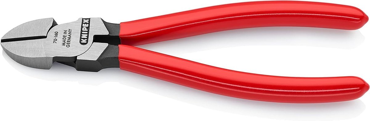 Zijsnijtang - Draadknipper - Precisie snijden - Geharde snijranden - 160 mm - Zwart