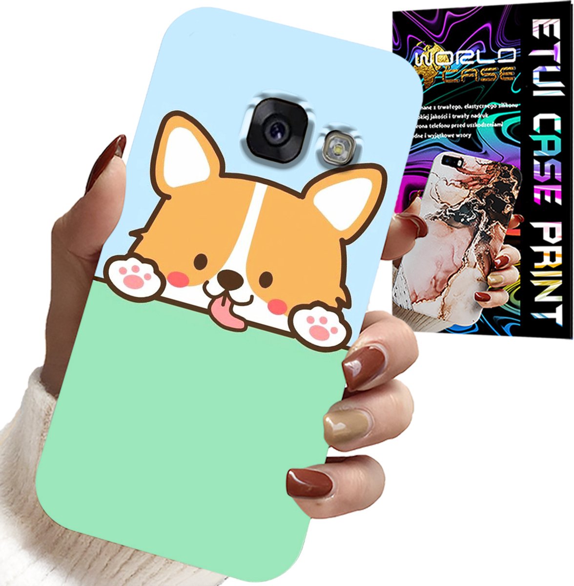 HOESJE VOOR SAMSUNG A5 2017 - LEUKE HONDEN-SPROOKJESPATROON