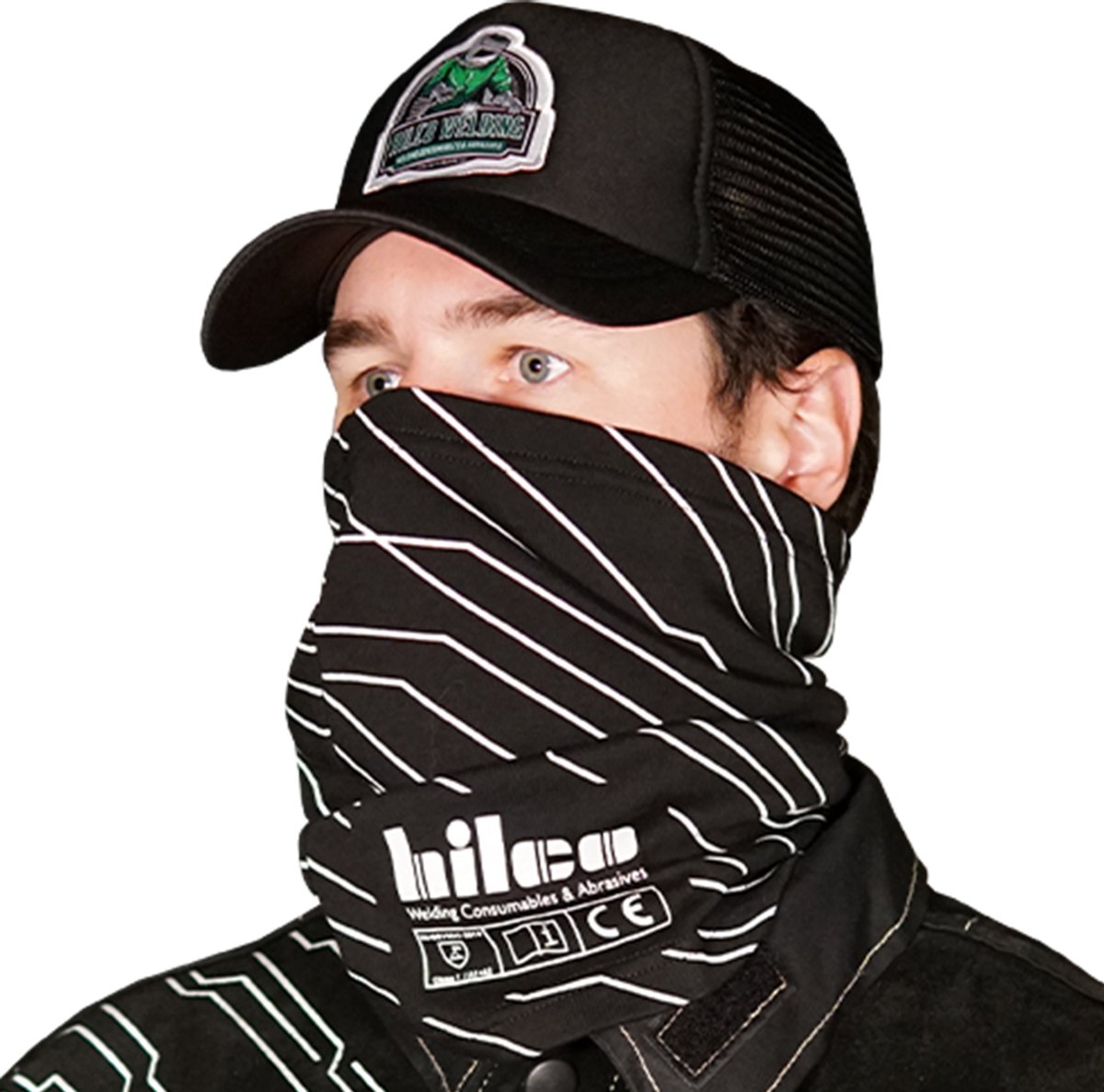 Hilco Nekbeschermer - Gecertificeerd - 100% (FR) Vlamvertragend Katoen - Gelaatbescherming - Neck Gaiter - Sjaal - Neck tube