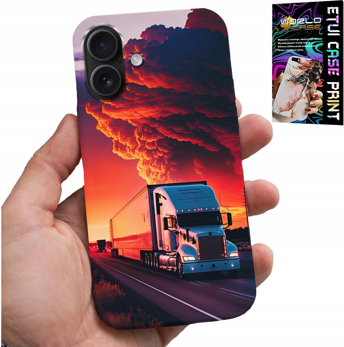 HOESJE VOOR IPHONE 16 PLUS - VRACHTWAGENHOESJE + GEHARD GLAS