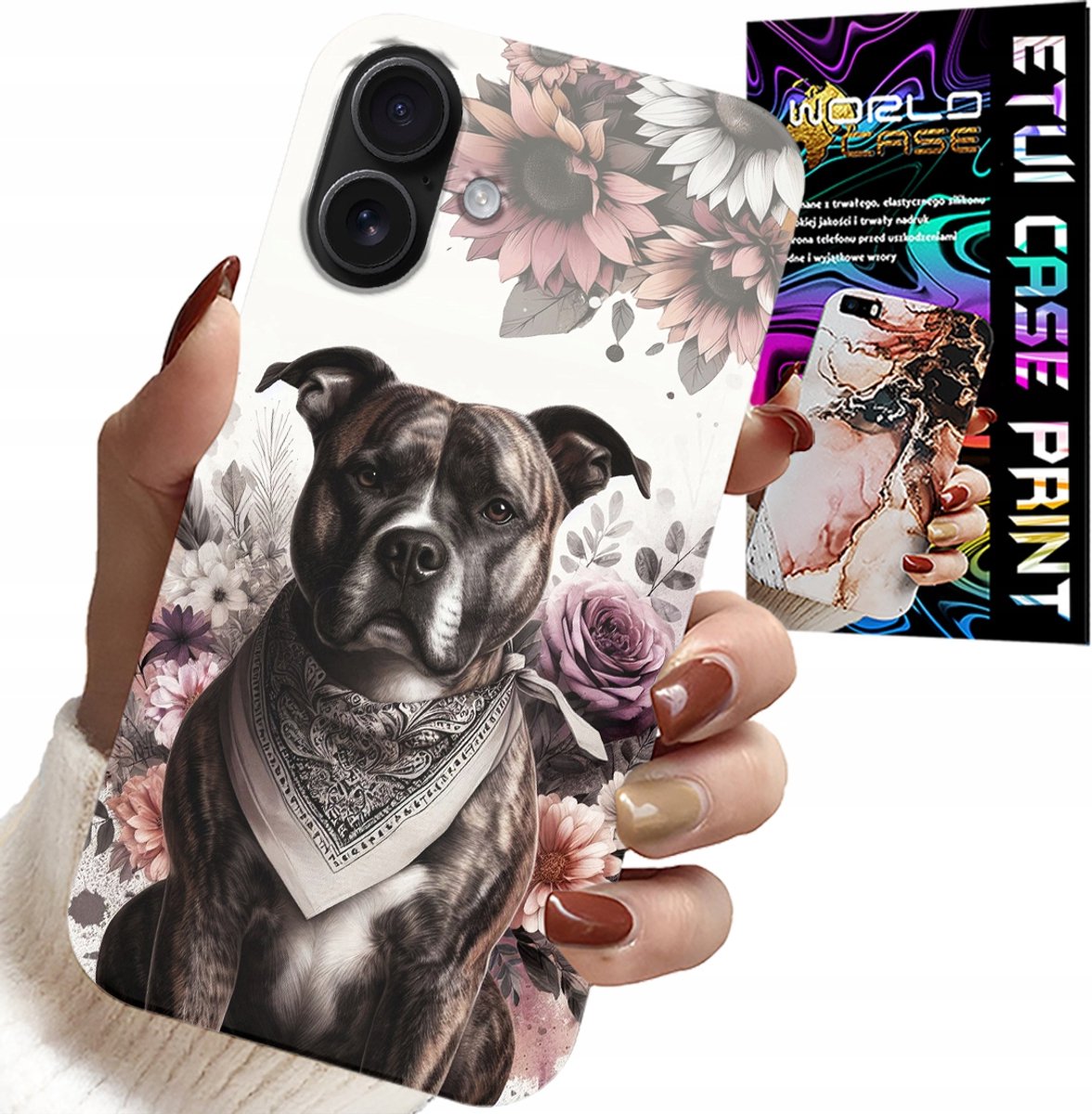 HOESJE VOOR IPHONE 16 PLUS - ACHTERKANT MET PITBULL EN GEVAARLIJKE HONDEN
