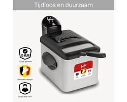 Frifri Expert Duofil F1948DUO Frituurpan 4,5L | 3200W | DUOFIL Anti-Geur-Vet Filter | Voor max 1.5 kg Friet | Koude Zone | Made in Belgium