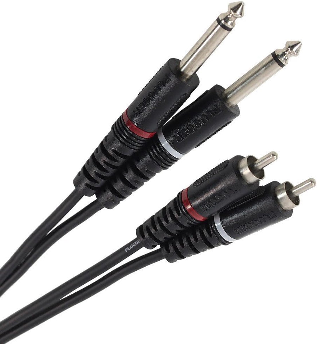 Audiokabel - Verbindingskabel - Muziekapparatuur - Tangle Free - 0.6 meter - Zwart