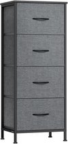 SONGMICS - Kast - Ladekast - Commode de rangement - cadre en acier - 4 tiroirs - style moderne