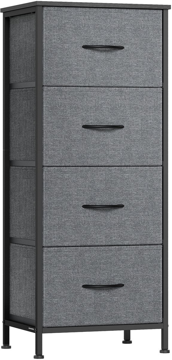 SONGMICS - Ladekast - Commode de rangement - cadre en acier - 4 tiroirs - style moderne