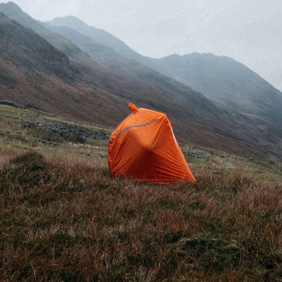 Highlander noodtent Storm Vault Survival Shelter 1 persoons - Oranje van Merkloos — afbeelding 5