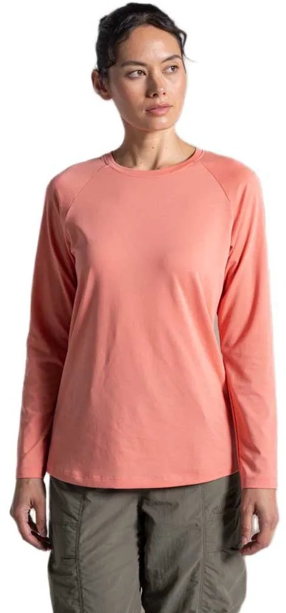 Craghoppers Nosilife Nour T-shirt Met Lange Mouwen Roze 36 Vrouw