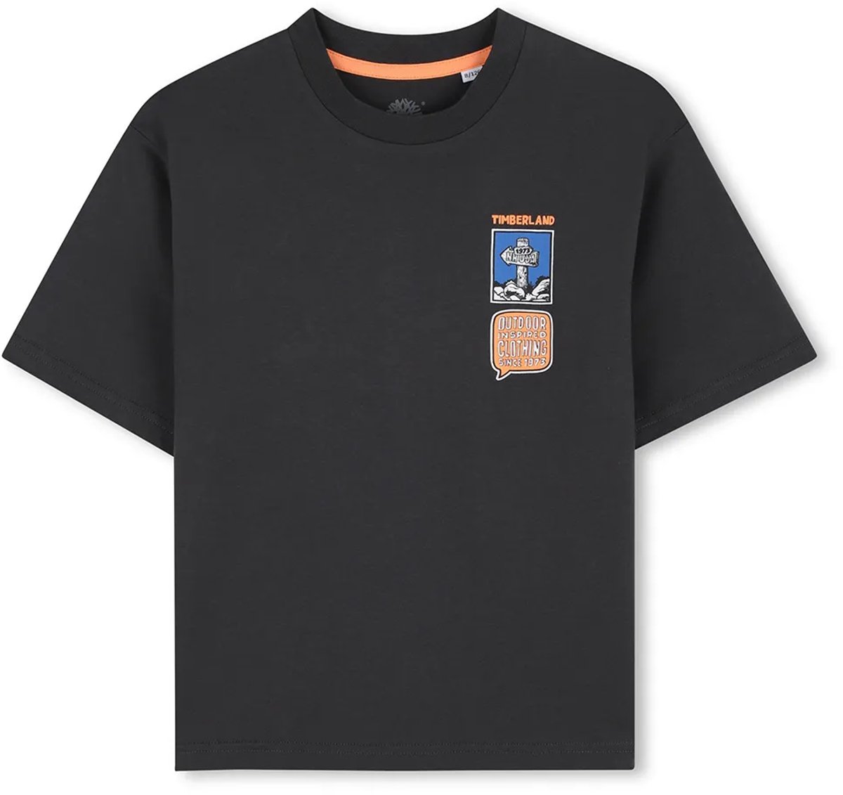 Timberland T60806 T-shirt Met Korte Mouwen 14 Years Jongen Grijs