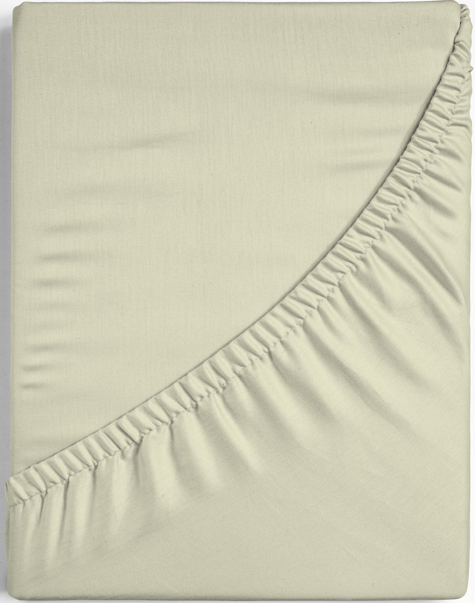 Dreamers Den Trio - Topper Hoeslaken - Egyptisch Perkal Katoen - 200 TC - 180x200 cm + 15 cm - Zand