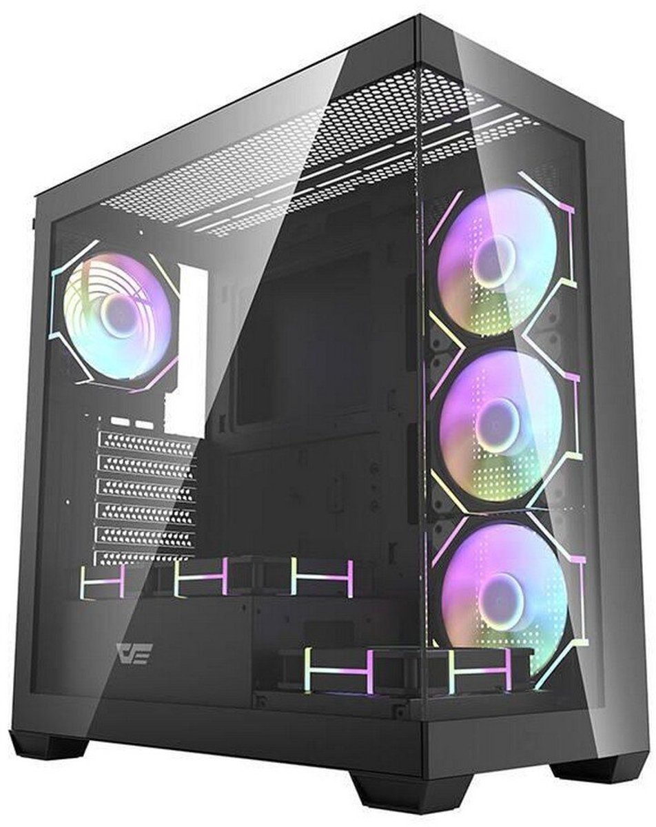 Darkflash - DS900 Black + fans - Computerkast