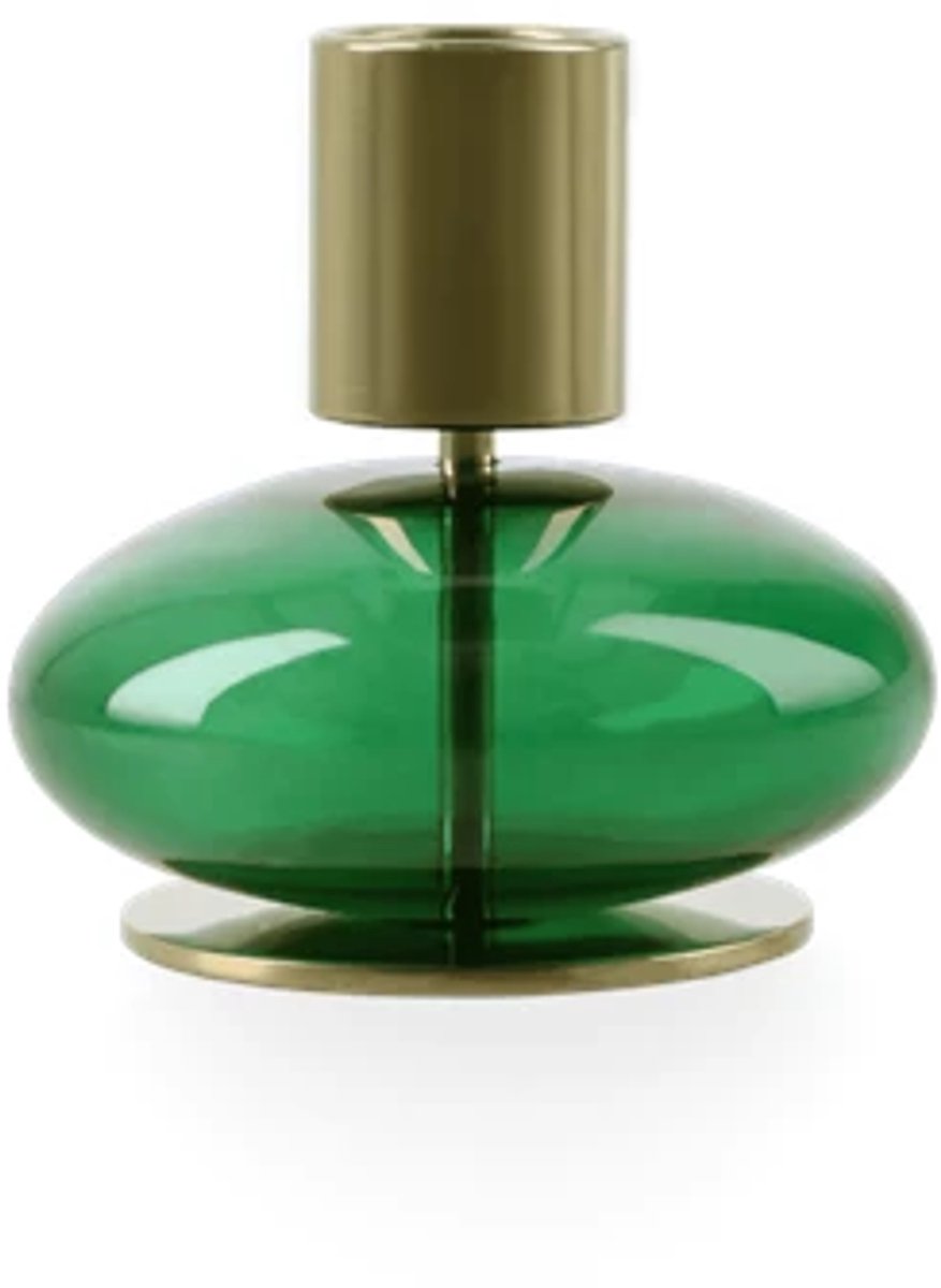 Holmegaard Bubble kandelaar H8cm groen