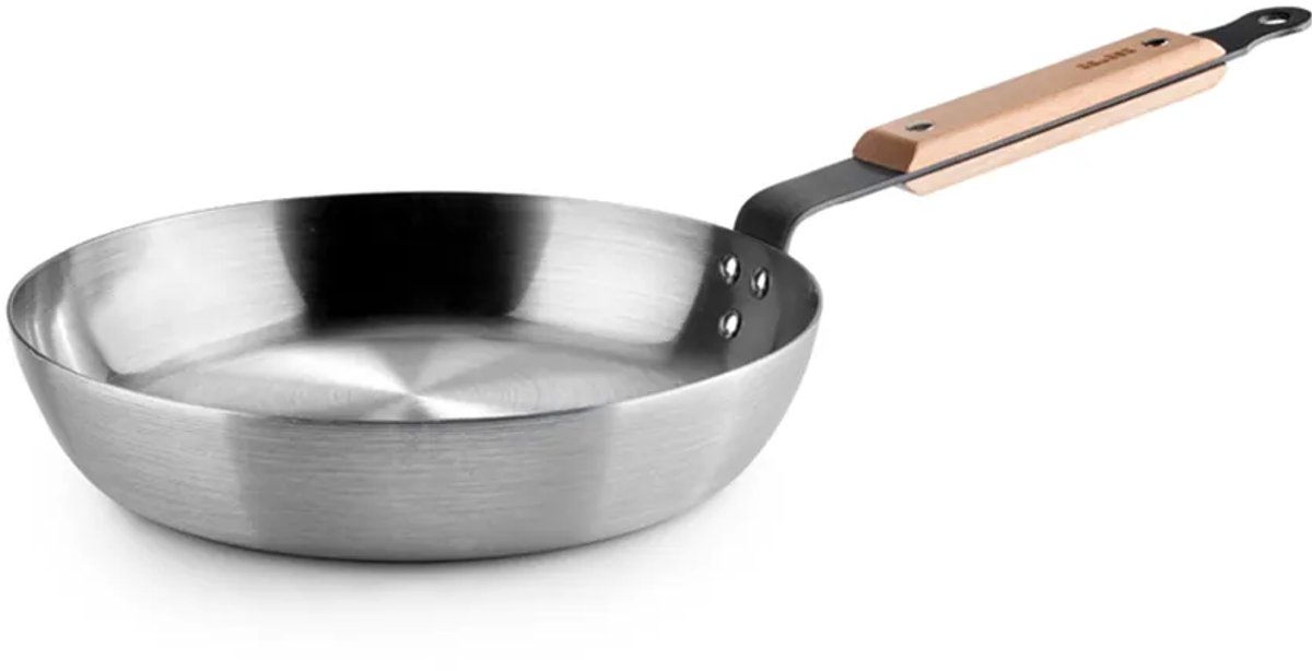 Ibili Karbonstel Koekenpan 24 Cm Zilver