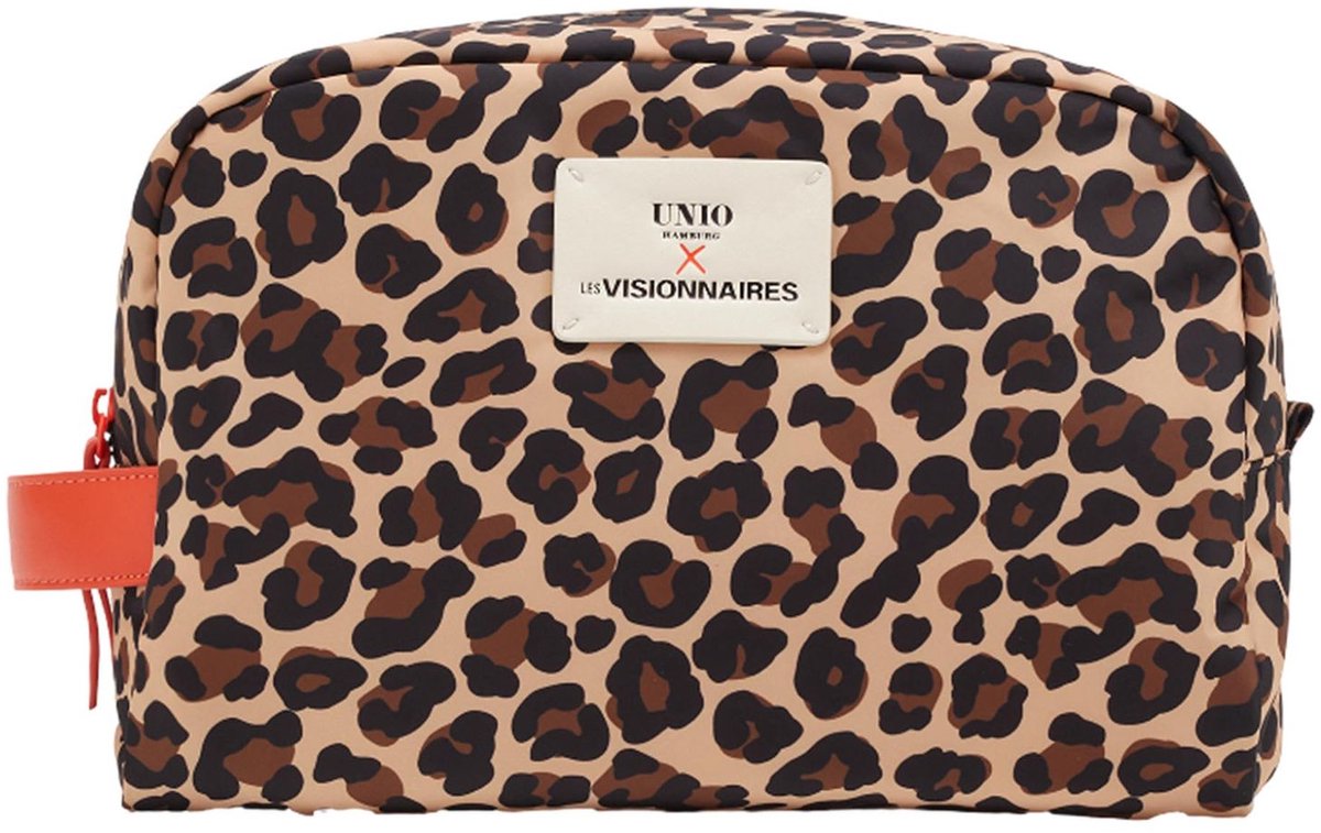 Unio Hamburg x Les Visionnaires toilettas Leo Unio Livignio Leo Print Lichtbruin