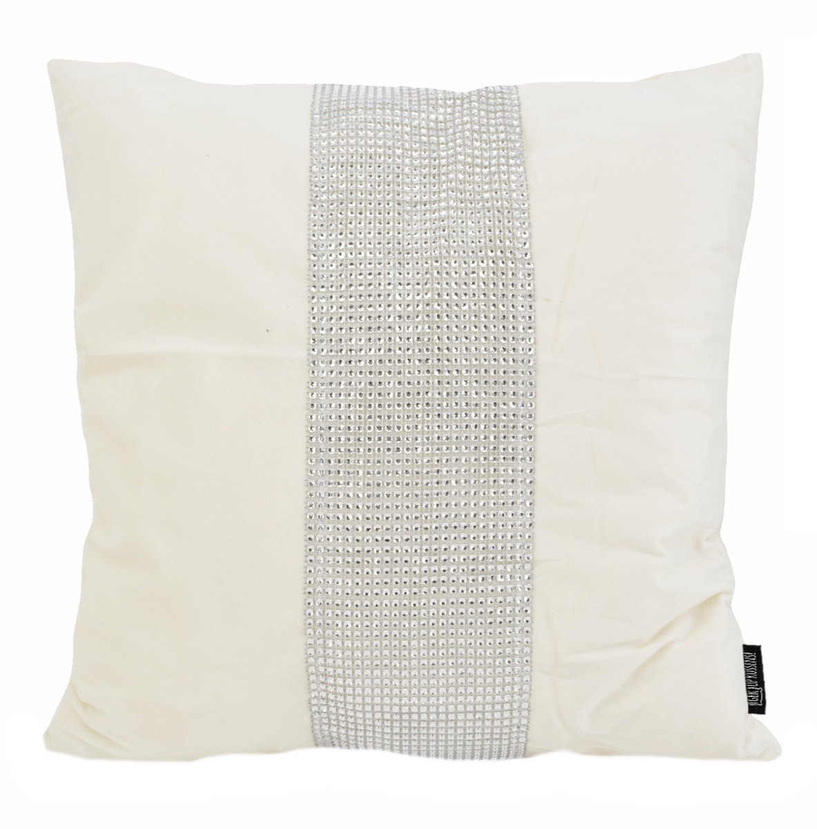 Gek op Kussens! Sierkussen Bliss Diamond - Crème | 45 x 45 cm | Velvet/Polyester