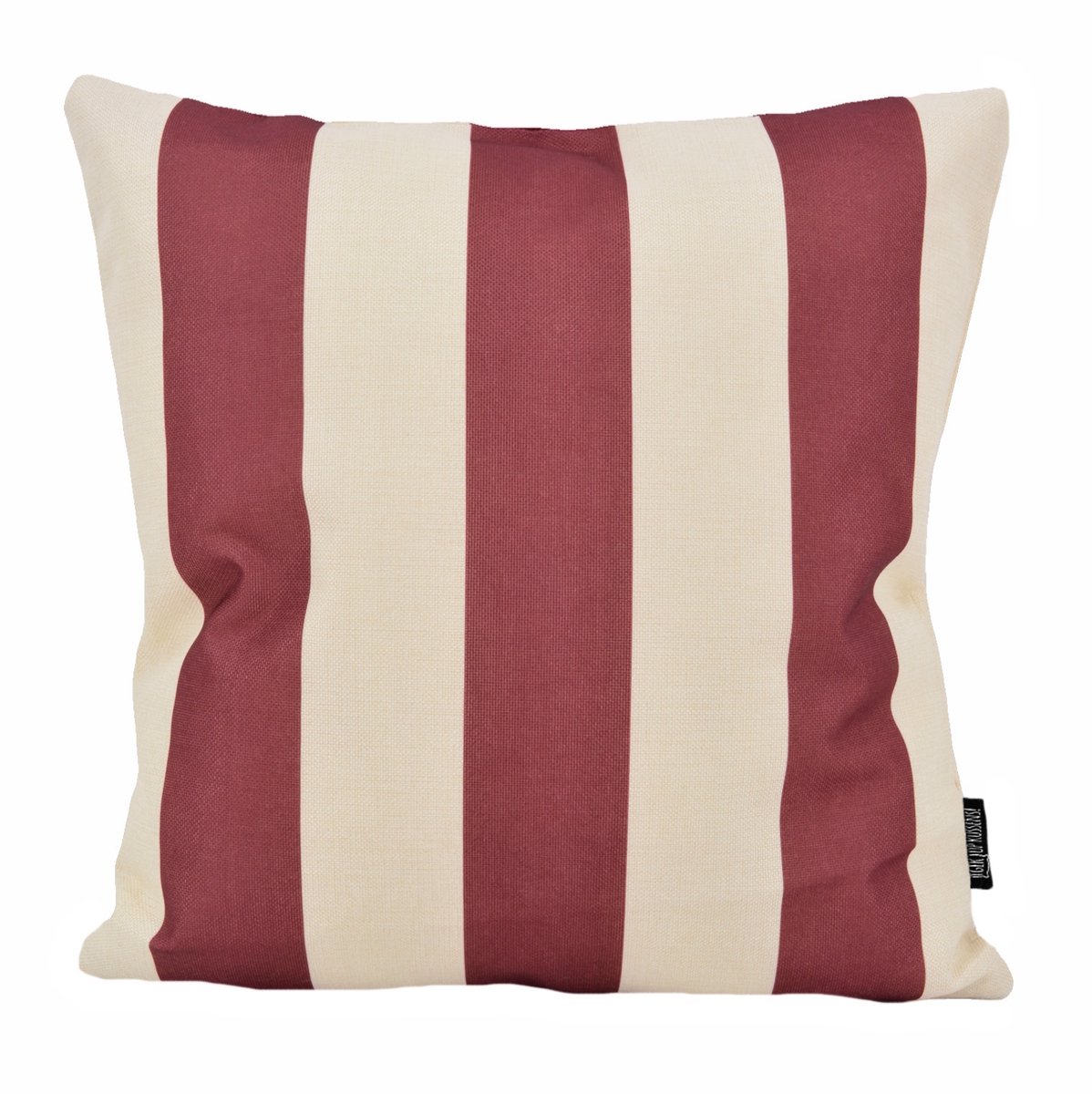 Gek op Kussens! Sierkussen Ela Stripe Wijnrood | 45 x 45 cm | Katoen/Linnen