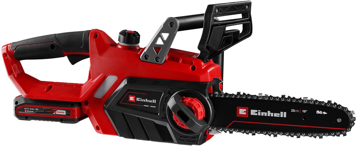 Bol.com Einhell Accu Kettingzaag GE-LC 18/25 Li Kit - Power X-Change - 18 V/3.0 Ah/Li-Ion - Zwaardlengte: 25 cm - Max. Zaaglengt... aanbieding