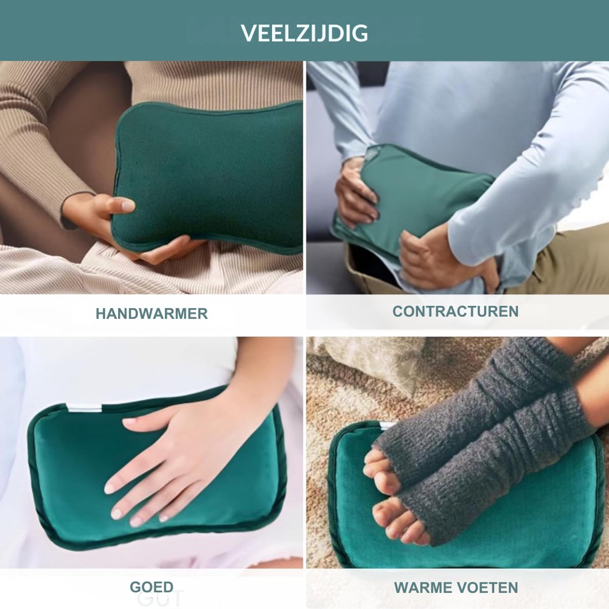 VLSelect® Electrische kruik - Warmtekruik - Warmte kussen - Met Temperatuur Regelaar – foto 3
