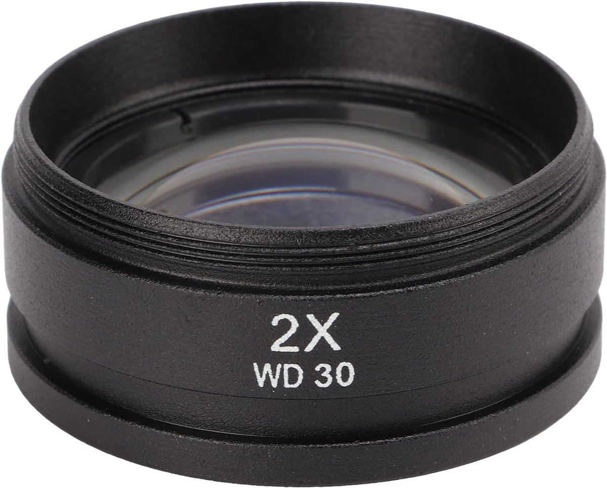Microscoop Lens - Extra Objectief - Vergroten Beeld - 48mm Schroefdraad - 2X Vergroting