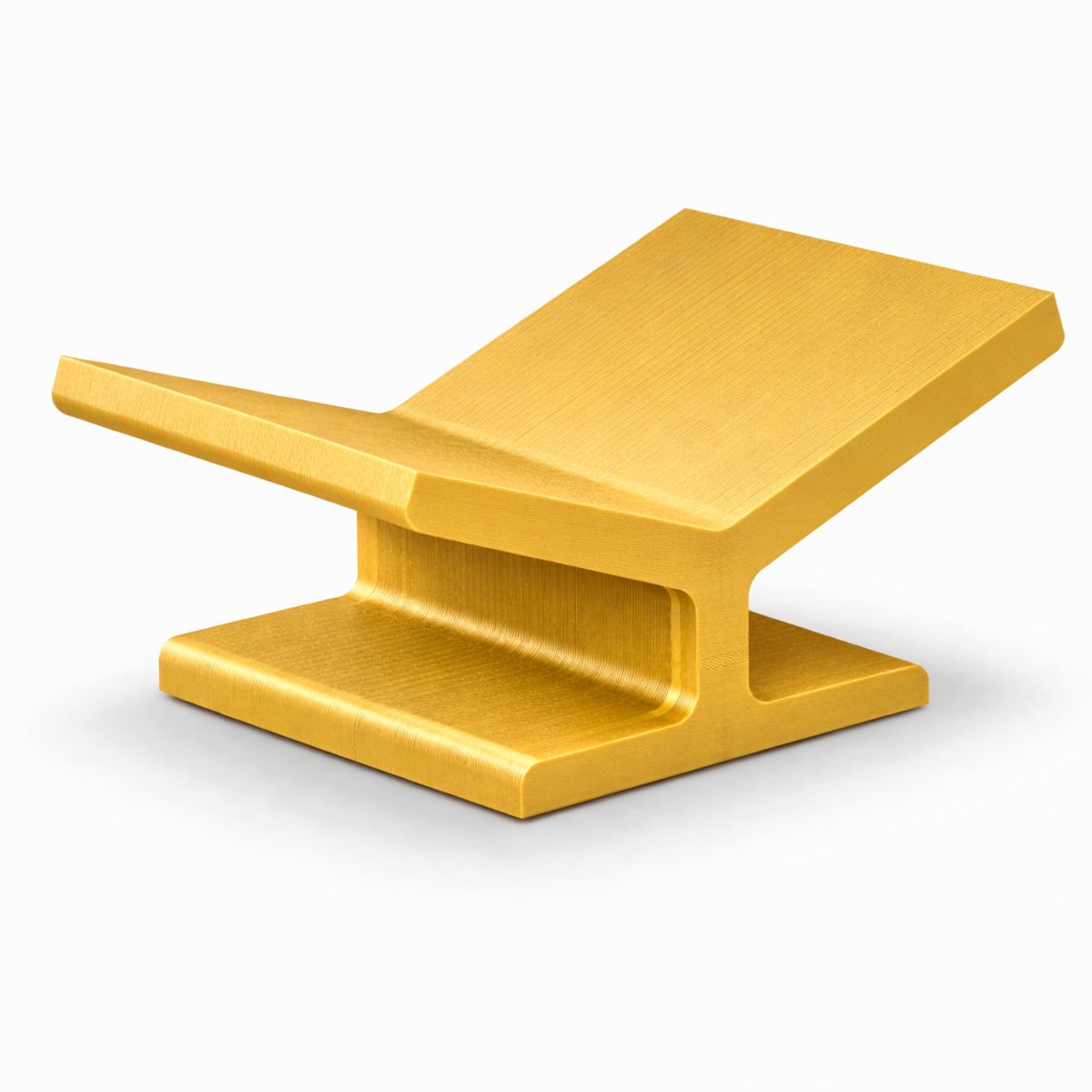 Boekenstandaard Ergonomisch – Boekhouder / Kookboek Standaard – Display Stand voor Boeken, Documenten & Presentaties – Kunststof – 30x18x12 cm – Bureau, Keuken & Beurs Display - Goud
