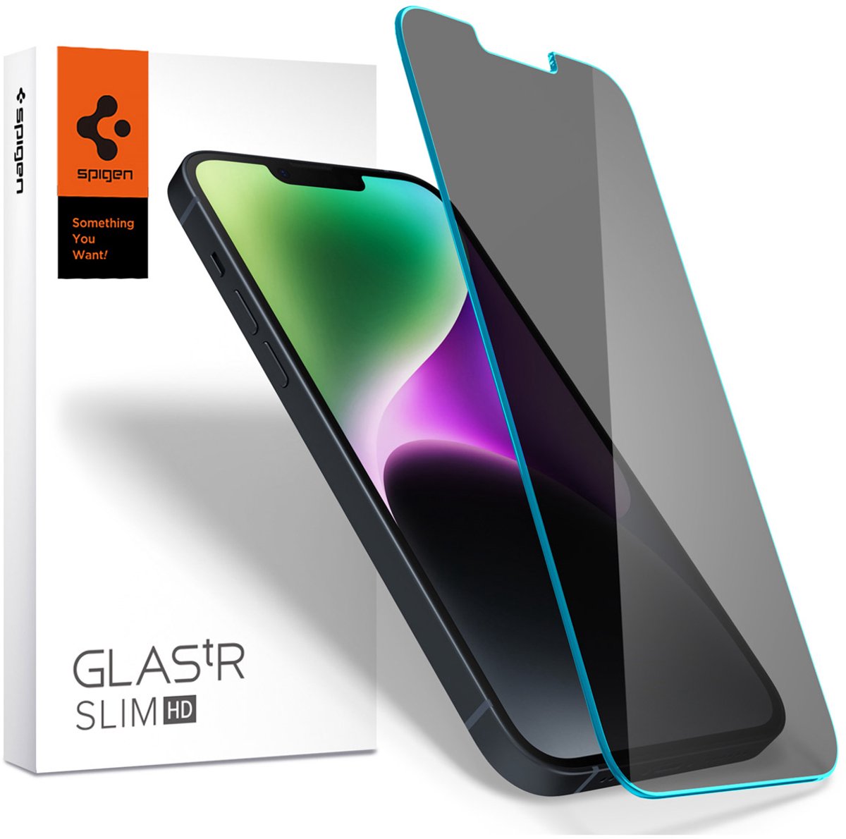 Spigen - Apple iPhone 13 / 13 Pro / iPhone 14 privacy screenprotector - Gehard glas