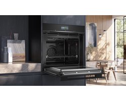 Siemens HM776GKB1-1 inbouwoven met magnetronfunctie 60 x 60 cm roestvrij staal Zwart + 3 Jaar Gratis Extra Garantie